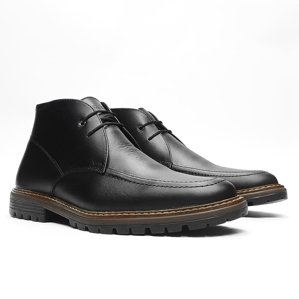 Botas Verona En Cuero Negro