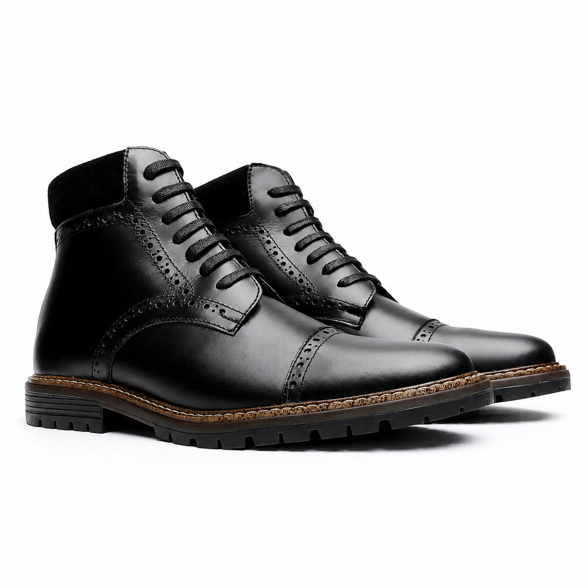 Botas Torino En Cuero Negro