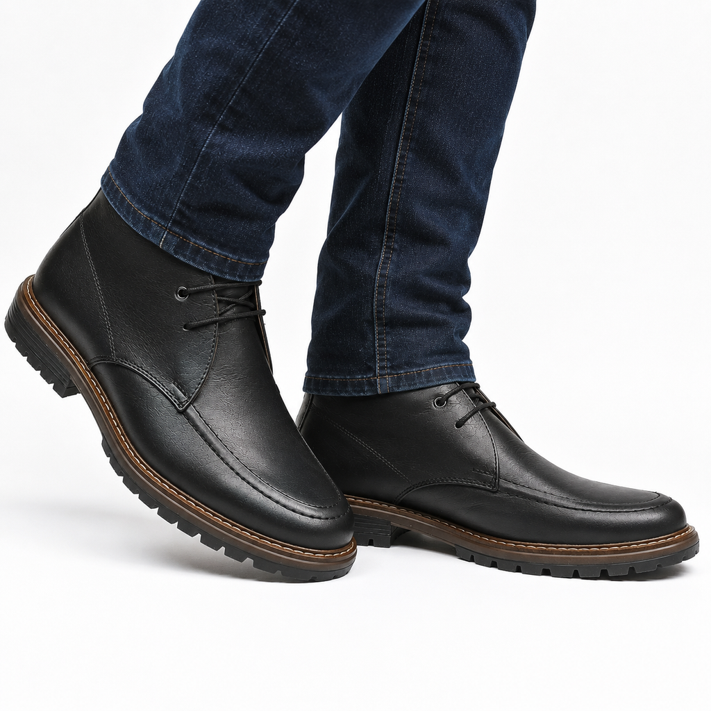 Botas Verona En Cuero Negro