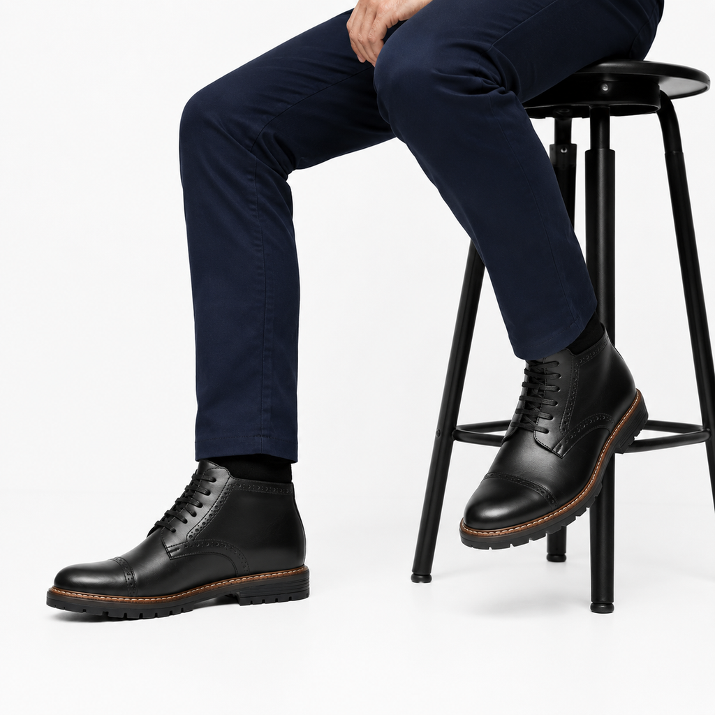 Botas Torino En Cuero Negro