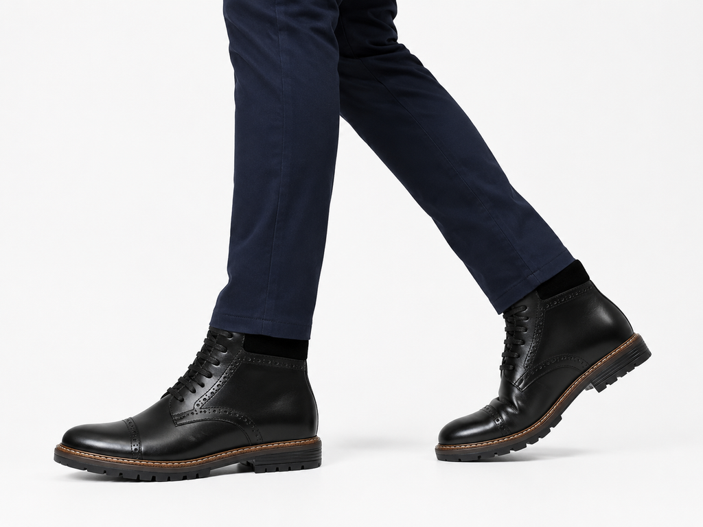 Botas Torino En Cuero Negro