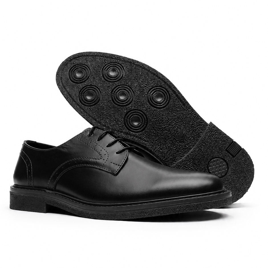 Zapatos  Milano En Cuero Negro