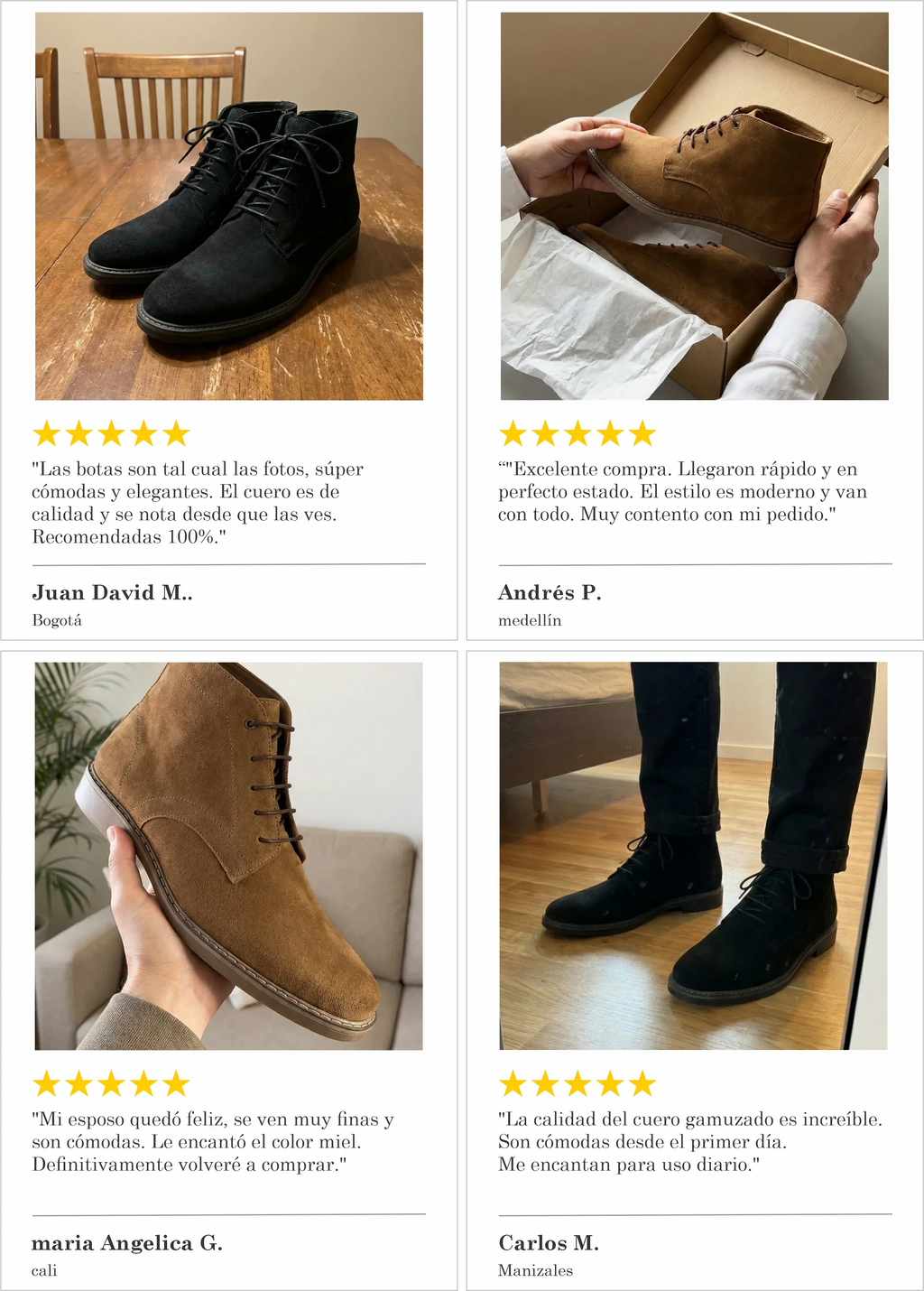 BOTAS URBANAS DE GAMUZA PREMIUM