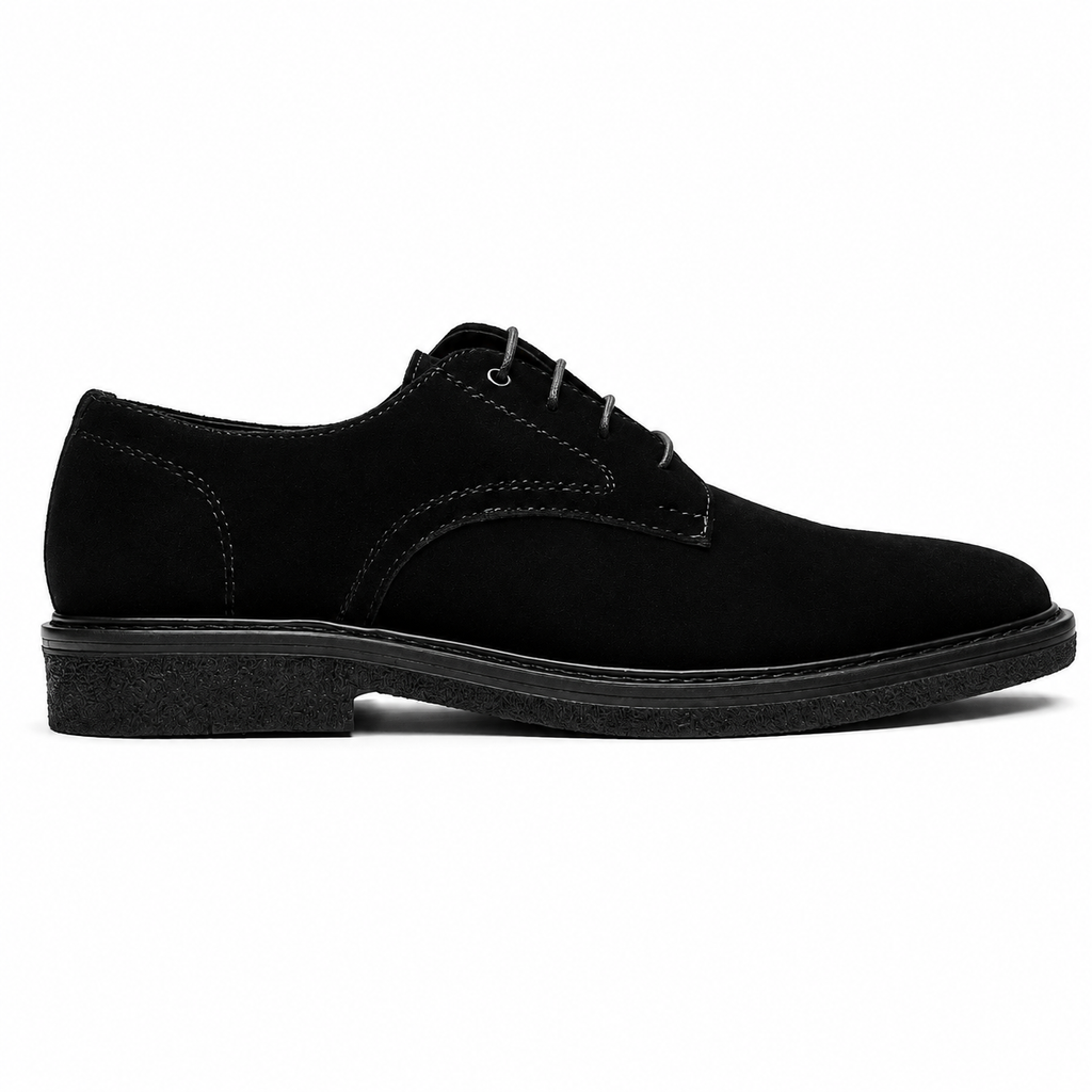 Zapatos Milano En Gamuza Negra
