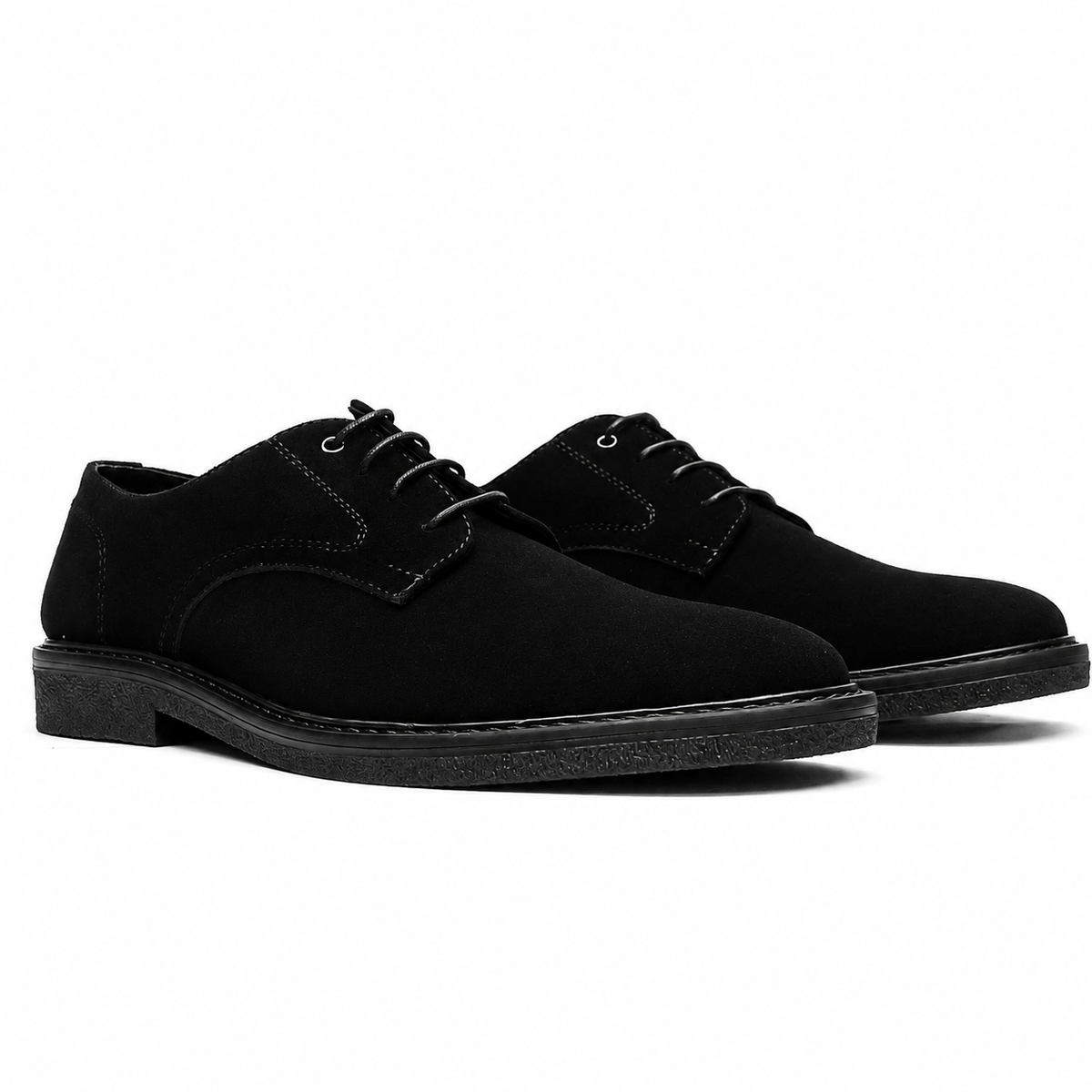 Zapatos Milano En Gamuza Negra