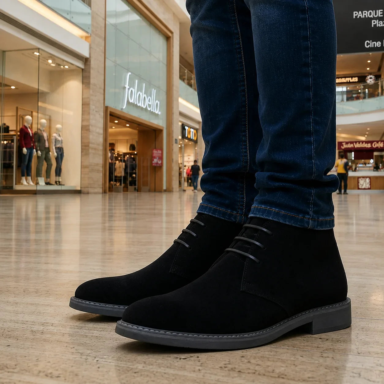 Botas Chukka Classic Gamuza Negra