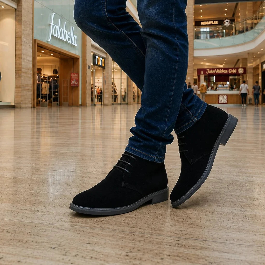 Botas Chukka Classic Gamuza Negra