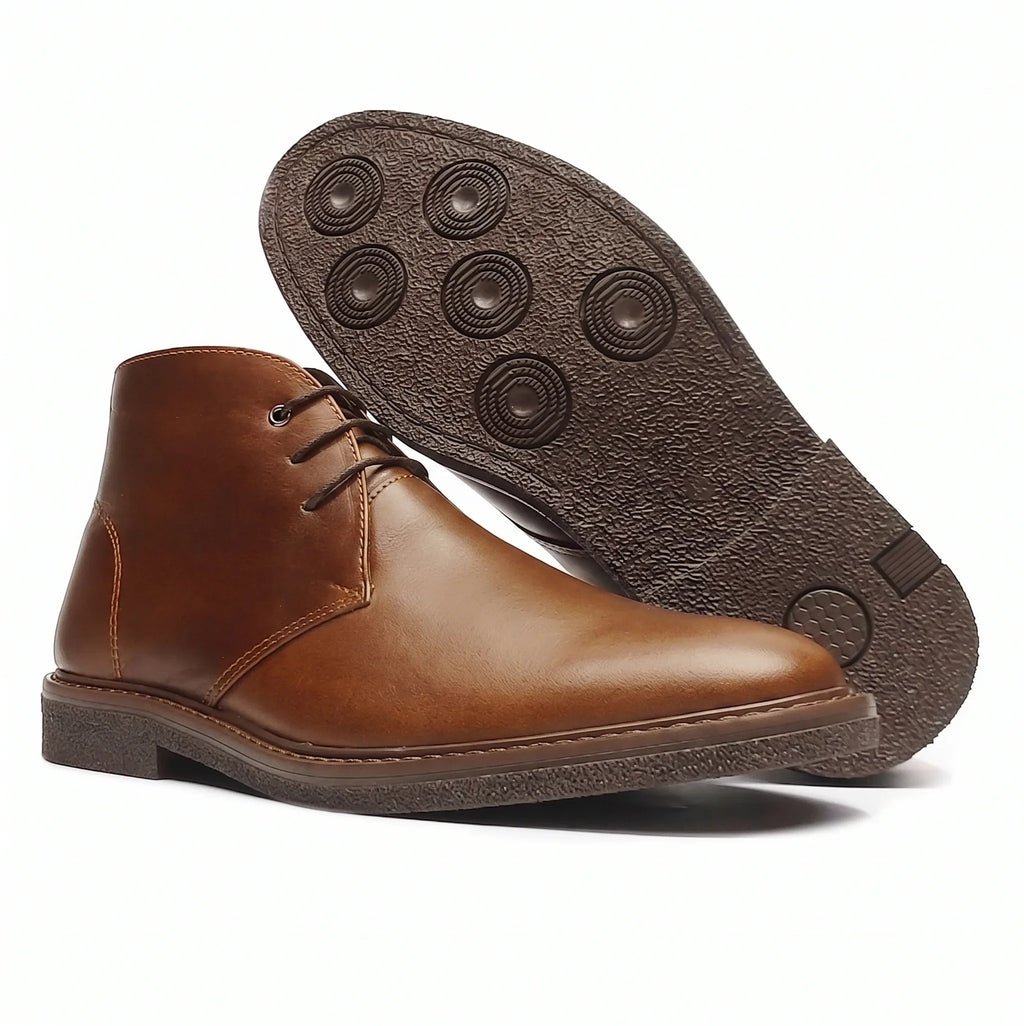 Botas Chukka Classic Cuero Coñac
