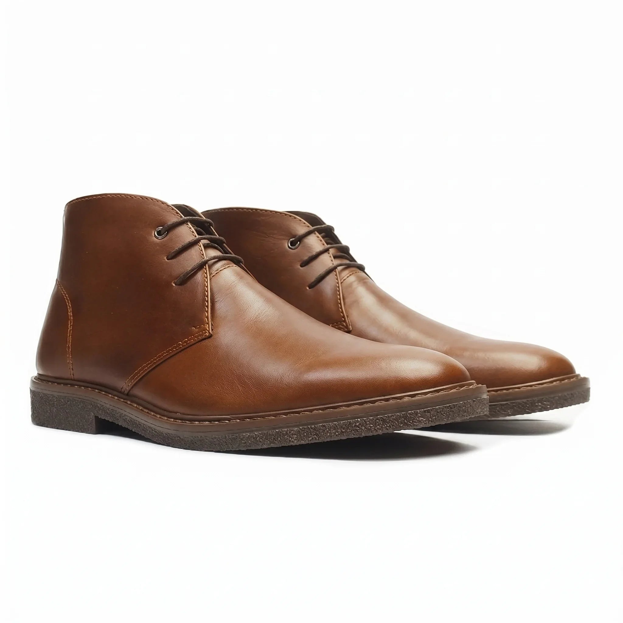 Botas Chukka Classic Cuero Coñac