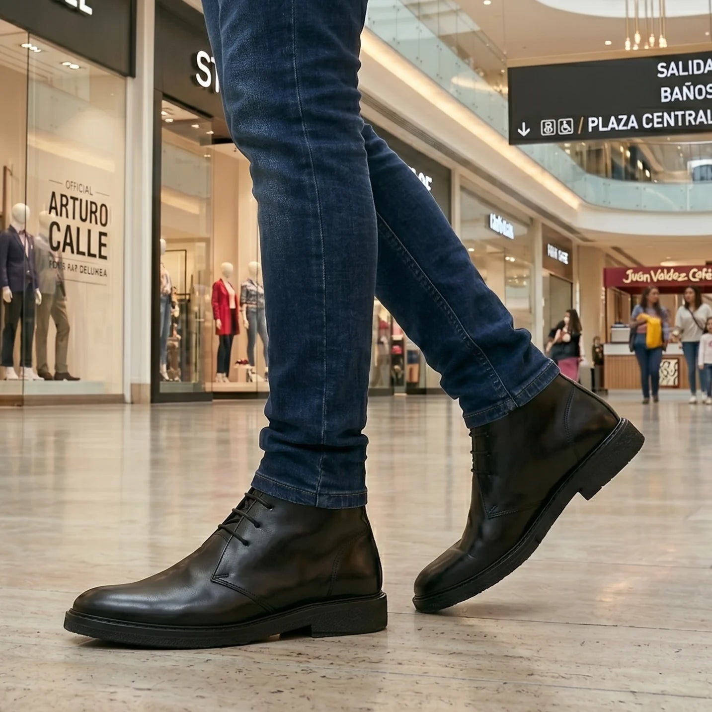 Botas Chukka Classic Cuero Negro