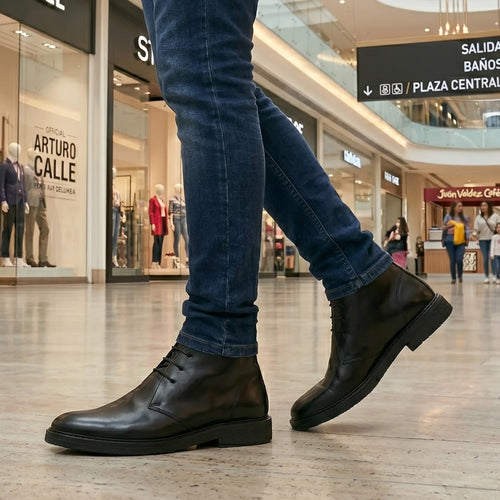 Botas Chukka Classic Cuero Negro