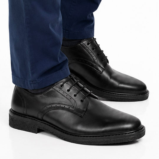 Zapatos  Milano En Cuero Negro