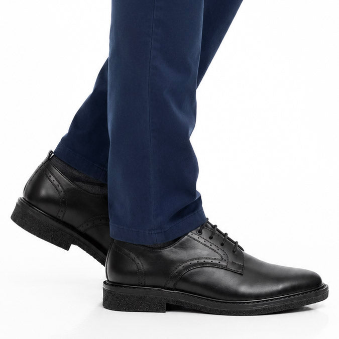 Zapatos  Milano En Cuero Negro
