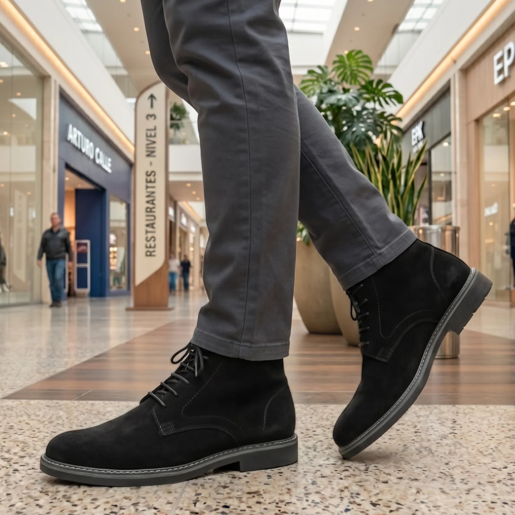 Botas Urban Classic Gamuza Negra
